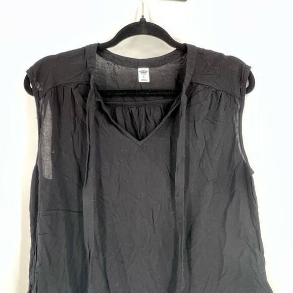 Old Navy Blouse floral group career vacation Size Large Chambray Mixed Print - Picture 11 of 15